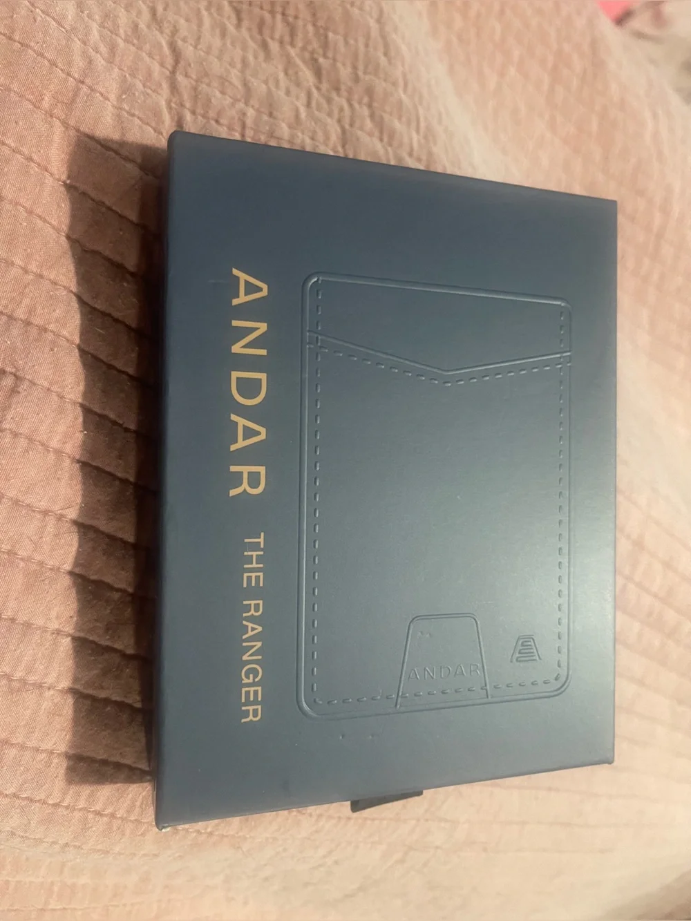 Andar Brown Leather Slim Card Wallet